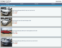Tablet Screenshot of getsingersusedcars.net